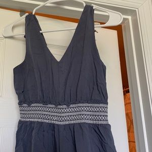 Blue Capri Jumpsuit